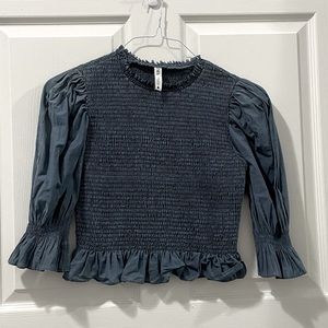 Zara Smocked Top